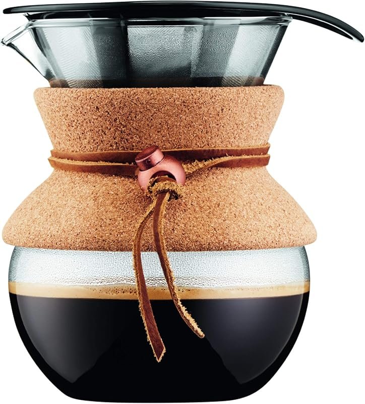 Bodum 17oz Pour Over Coffee Maker with Stainless Steel Filter & Cork G