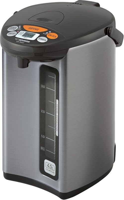 Zojirushi Micom Water Boiler and Warmer 135 oz / 4L Silver