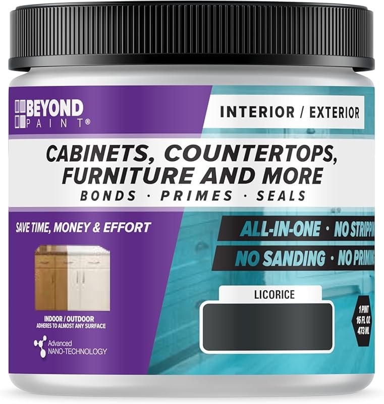 Beyond Paint Counter Top Paint Pint – Charcoal, No Stripping or Primin