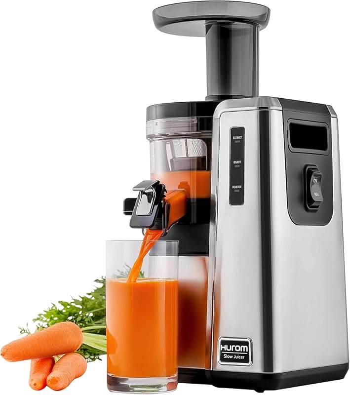 HUROM HZ Slow Juicer, Silver – Compact & Efficient Cold Press Design