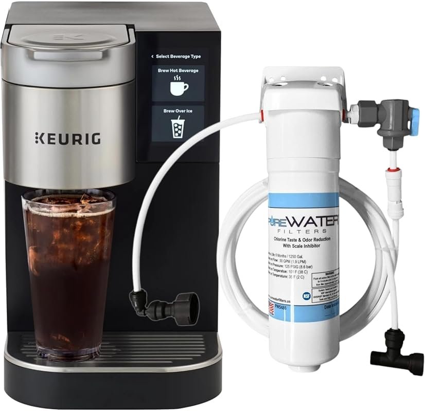 PureWater Filters Direct Plumbed Keurig K2550 Single Serve Commercial 