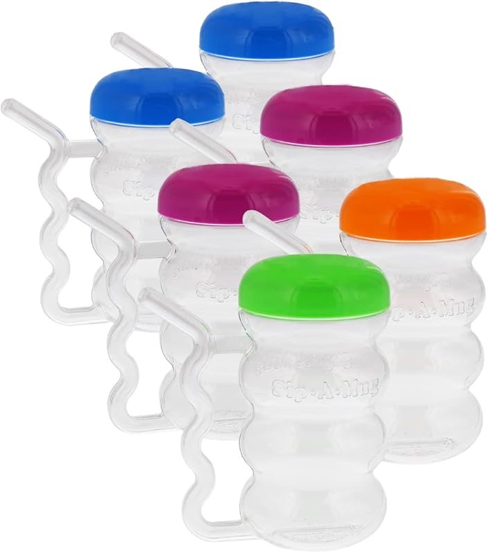 Arrow Home Sip-A-Mug 14oz Kid's Cup – Handle-Straw Design, BPA-Free, S