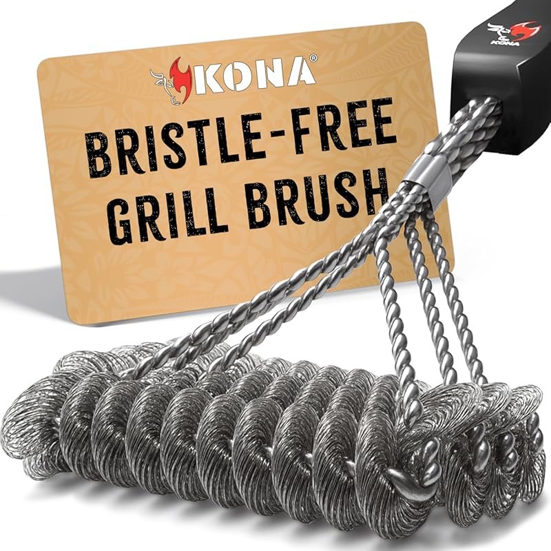 Kona Bristle-Free Stainless Steel Grill Brush for All Surfaces