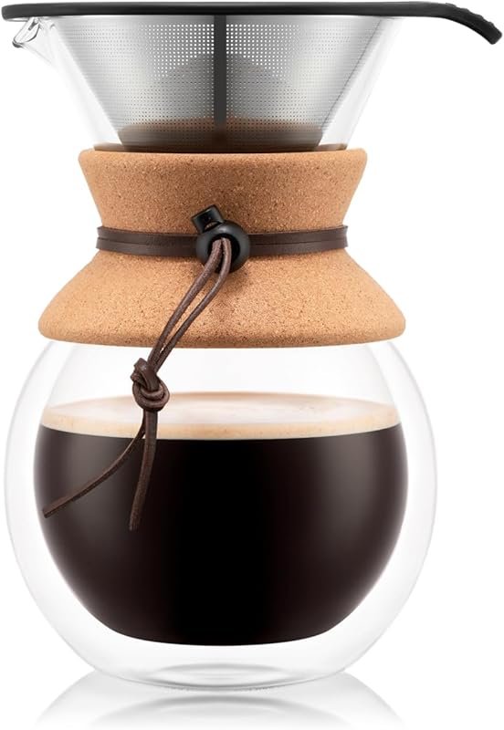Bodum 34oz Pour Over Coffee Maker with Borosilicate Glass, Reusable St