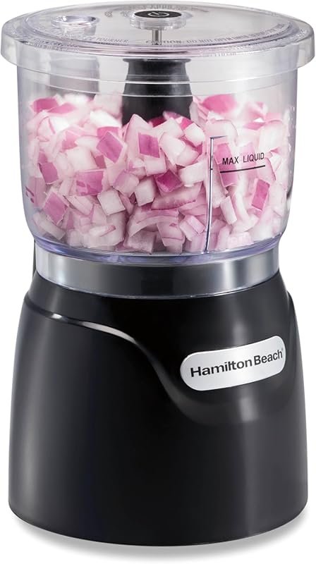 Hamilton Beach Electric Vegetable Chopper, 3-Cup, 350W, Dicing & Minci