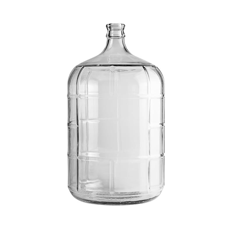 3 Gallon Clear Glass Italian Carboy with 30mm Cork Neck (Cork Not Incl