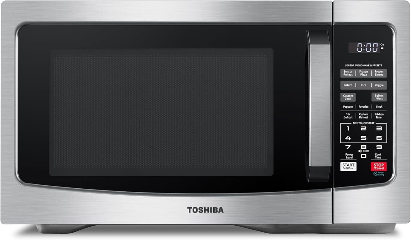 Toshiba 1.2 Cu.Ft Smart Microwave with Humidity Sensor & ECO Mode