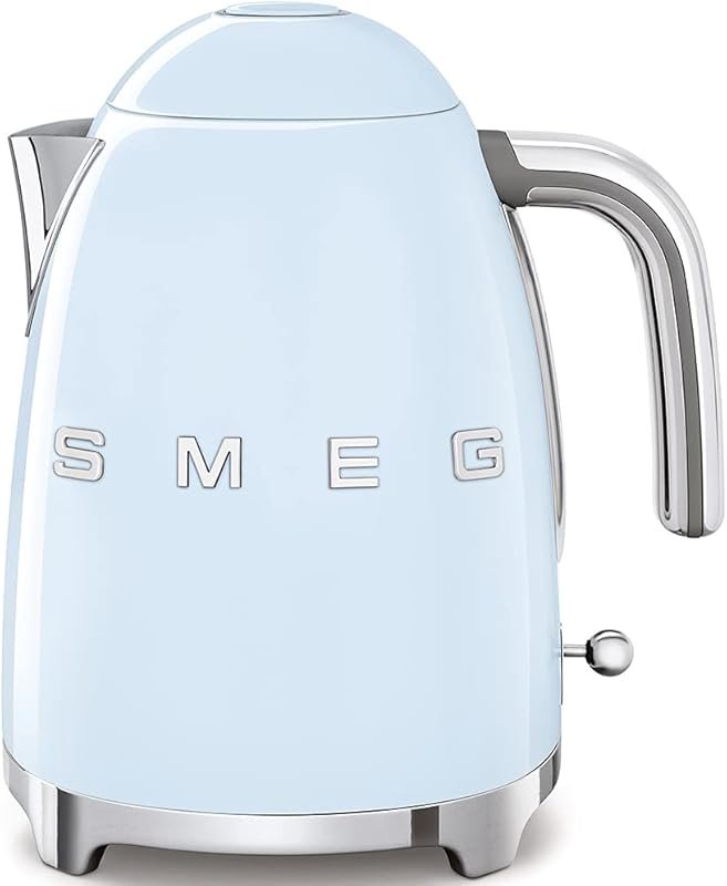 Smeg 50's Retro Electric Kettle – Auto Shutoff, Removable Base, Water 