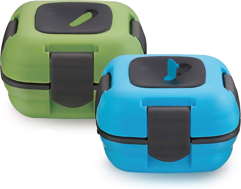 Pinnacle 16 oz Leak Proof Insulated Lunch Box Set of 2 Heat Release Va