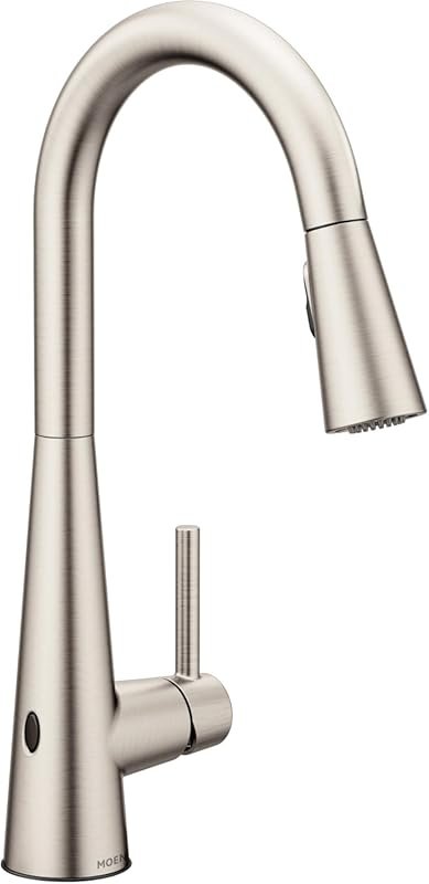 Moen Sleek Spot Resist Stainless Wave Sensor Touchless Pulldown Kitche