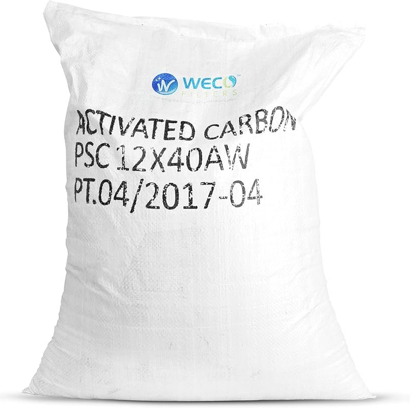 WECO Coconut Shell Activated Carbon Media (27.5 lbs) Removes Chlorine,