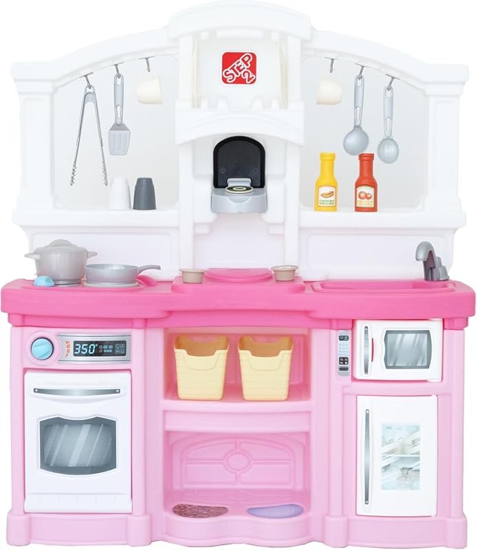 Step2 Kids Kitchenette with Lights, Sounds & 25 Accessories for Indoor