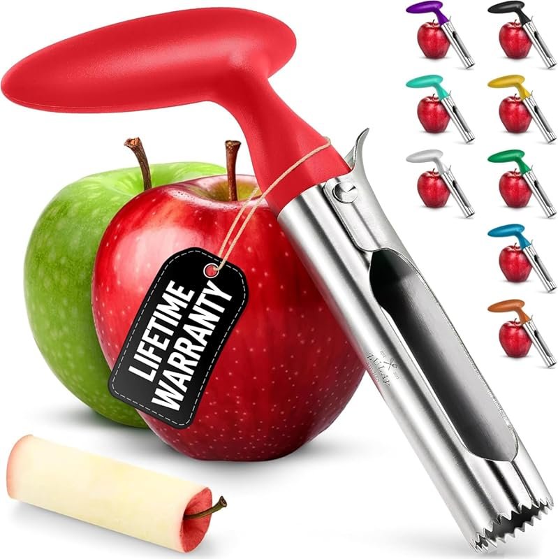 Zulay Kitchen Ultra Sharp Apple Corer – Stainless Steel, Dishwasher Sa