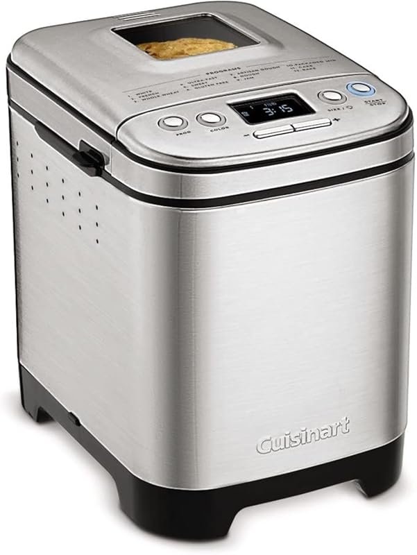 Cuisinart Stainless Steel Bread Machine with 12 Menu Options, 3 Crust 