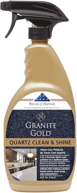 Granite Gold Quartz Clean & Shine Streak-Free Polish for Silestone, LG