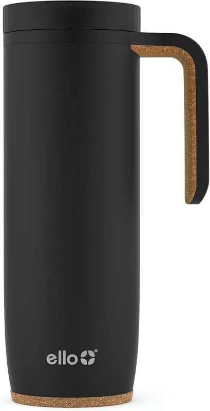 Ello Magnet 18oz Stainless Steel Travel Mug, Vacuum-Insulated for Hot 