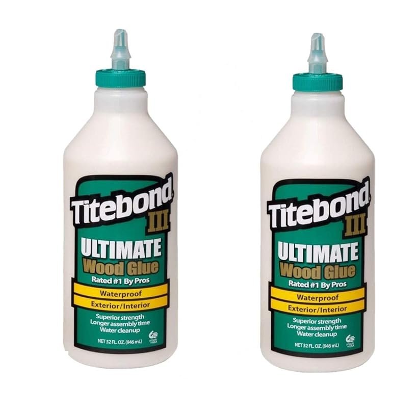 Titebond 1415 III Ultimate Wood Glue 32-Ounce Bottle 2 Pack: Strong Bo