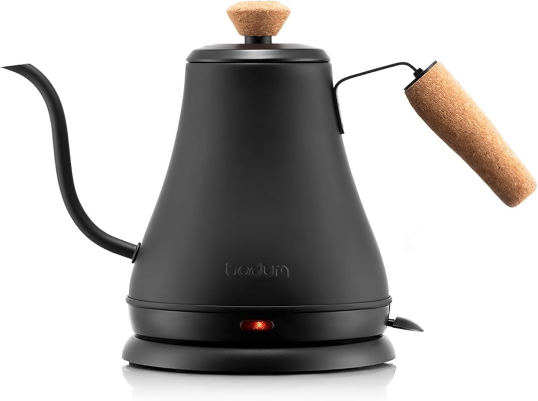 Bodum Bistro Gooseneck Electric Water Kettle 27oz, Pour Over Coffee & 