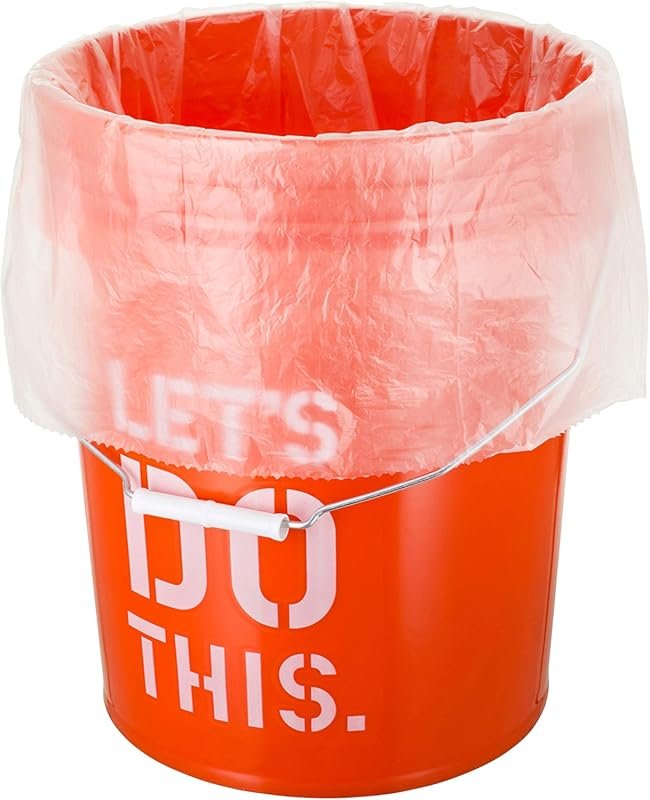25-Roll 5-Gallon Bucket Liner Bags for Marinading & Brining, Durable F