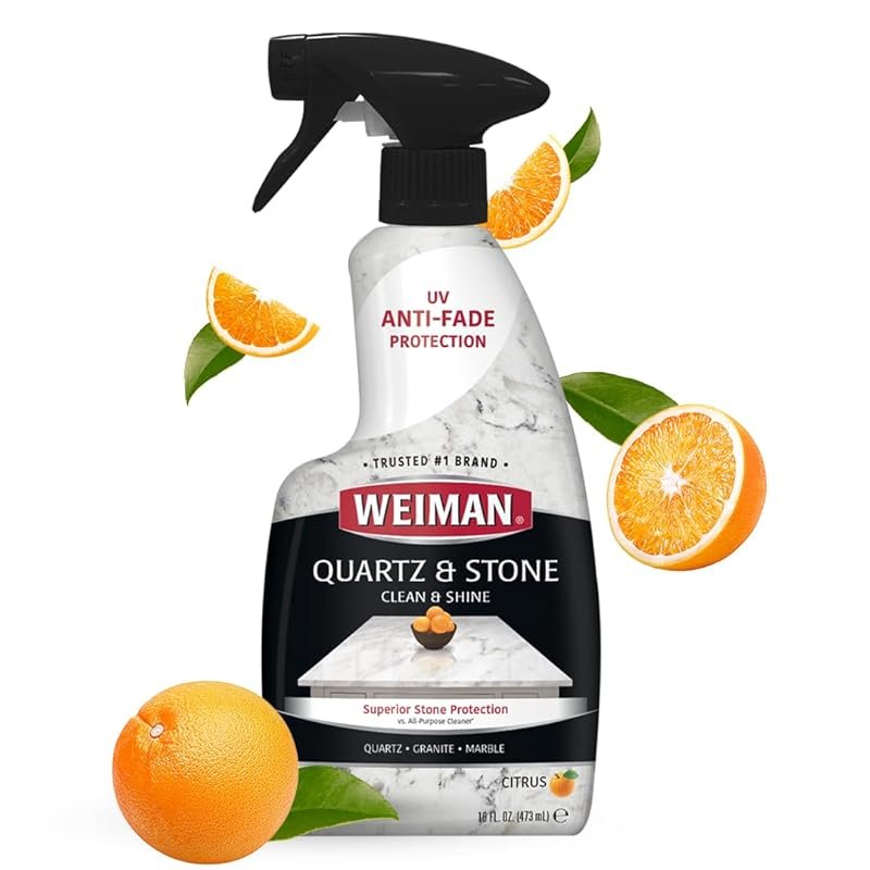 Weiman Quartz Polish with UV Protection for Shine on Countertops & Sto