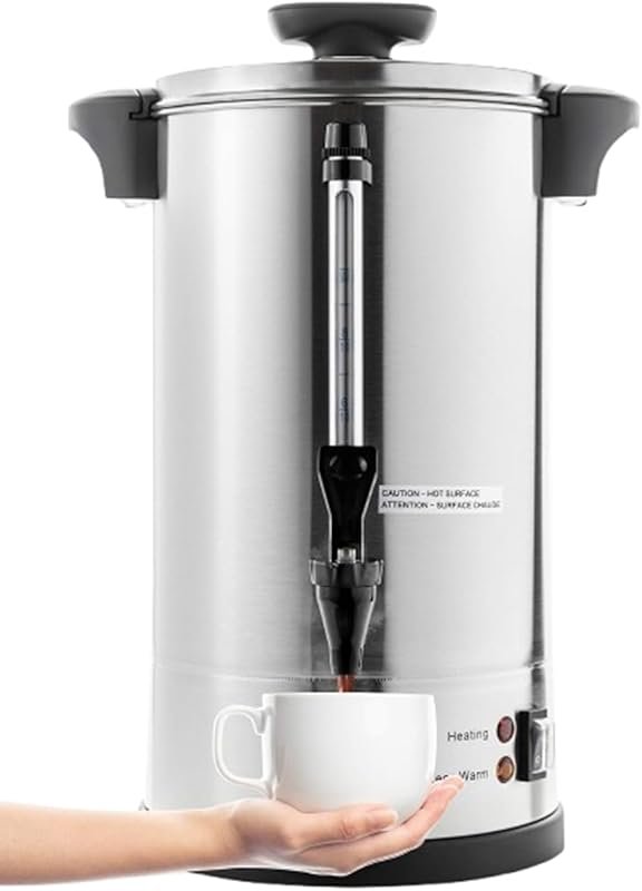 SYBO SR-CP-50B 50-Cup Stainless Steel Percolate Coffee Urn for Caterin