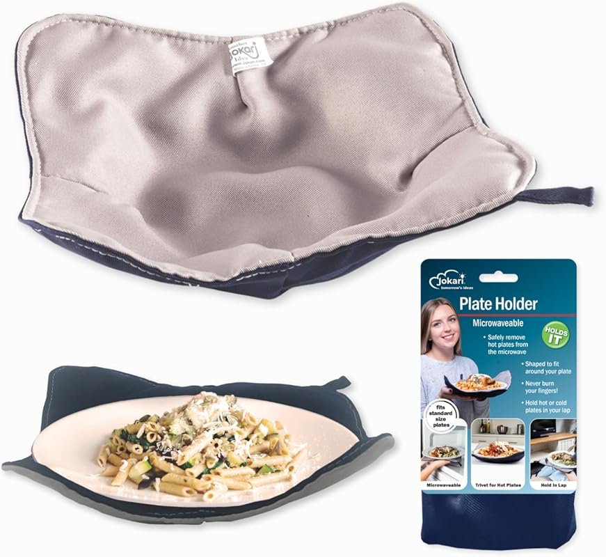 Microwave Plate Holder Cozy Heat Resistant Caddy Protects Hands from H