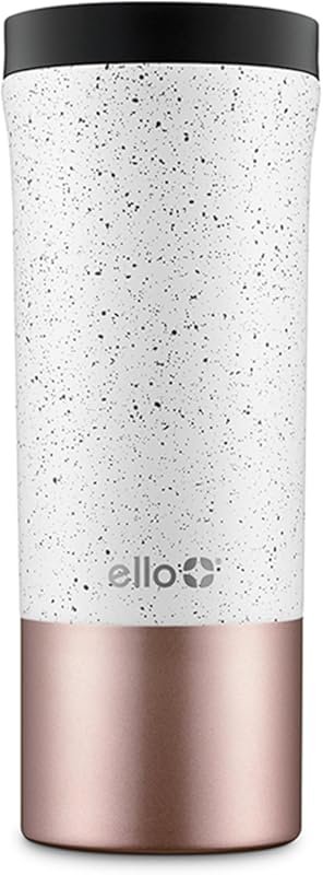Ello Miri 16oz Vacuum Insulated Travel Mug with Leak-Proof Slider, Keeps Hot 5H, BPA-Free