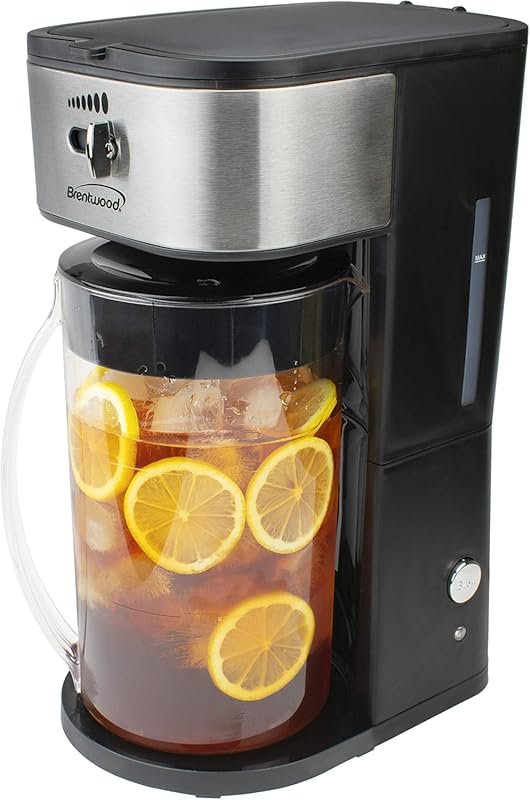 Brentwood KT-2150BK Iced Tea and Coffee Maker with 64 Oz Pitcher, Blac