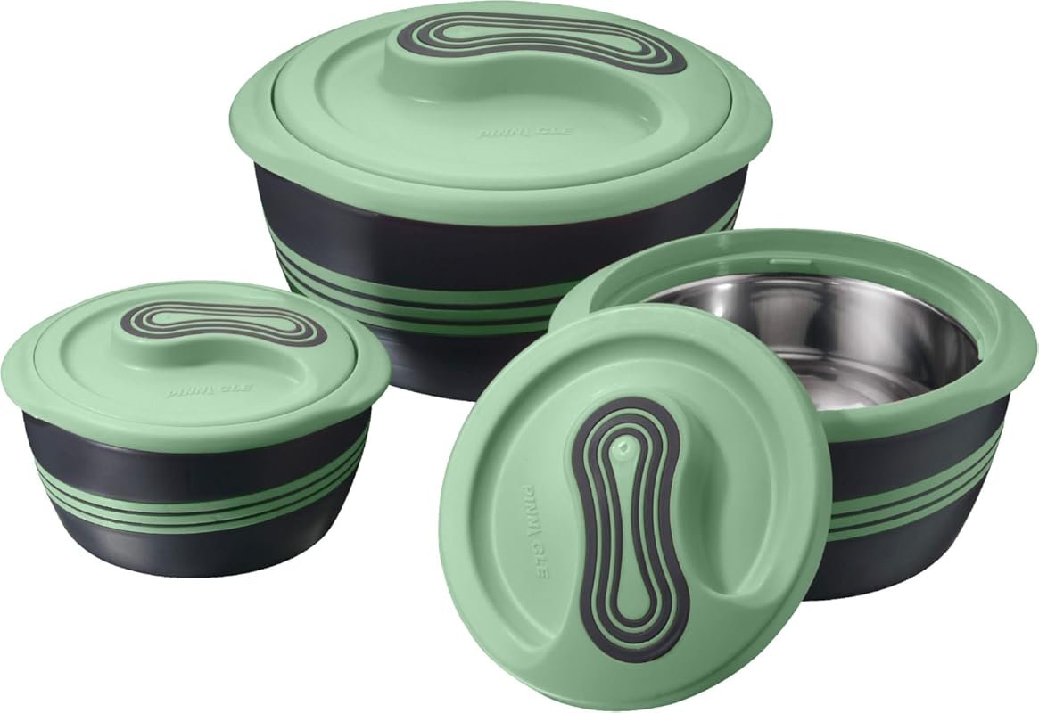 Pinnacle Insulated Casserole Dish Set 3-Piece, 2.6/2/1 Qt Hot/Cool Foo