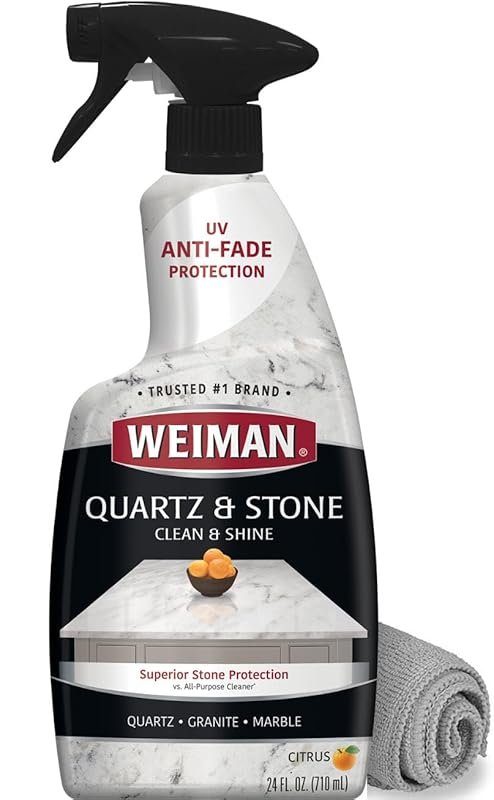 Weiman Citrus Quartz Polish with UV Protection for Granite, Marble & S