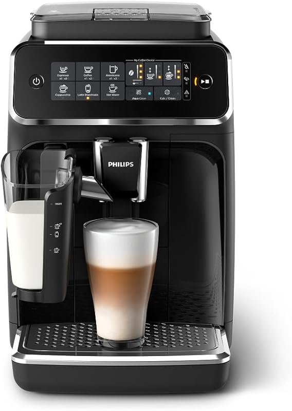 Philips 3200 Series Fully Automatic Espresso Machine with LatteGo, Cer