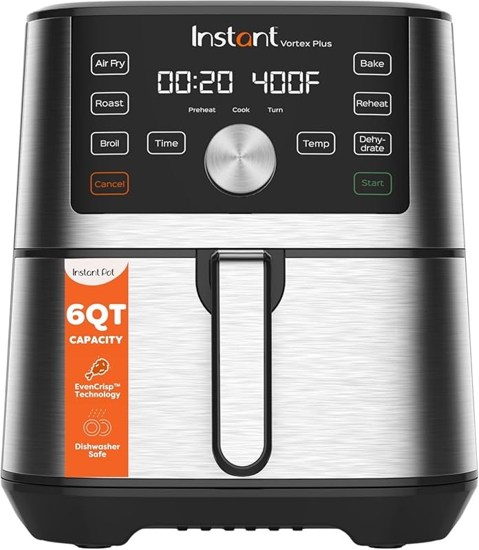 Instant Pot VORTEX Plus Air Fryer 6QT, 6-in-1, Dishwasher-Safe Basket,