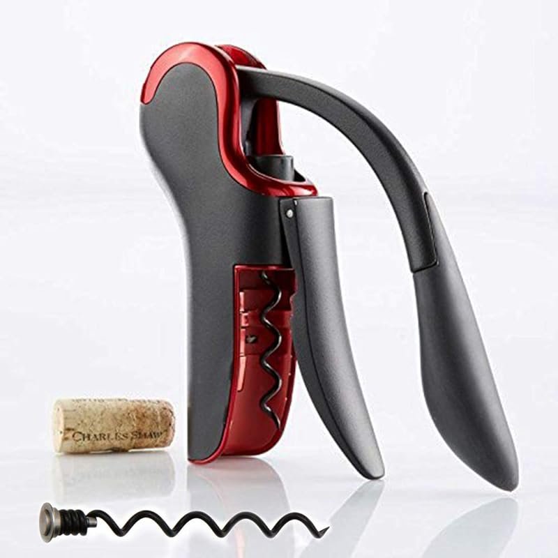 Compact Vertical Corkscrew with Built-in Foil Cutter, Space-Saving Win