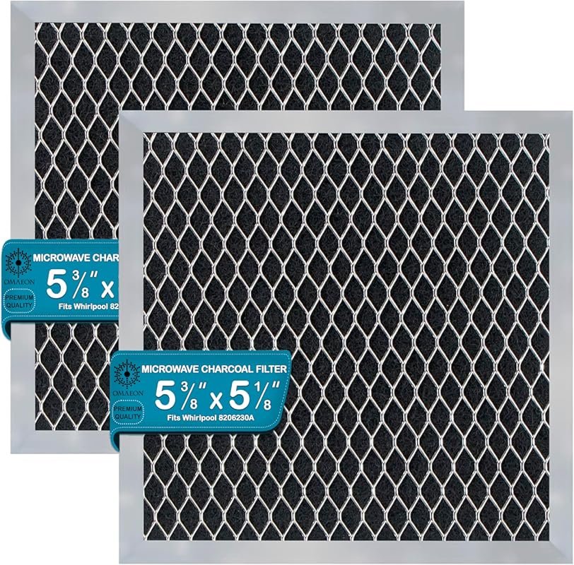 Omaeon 8206230A Charcoal Filter for Whirlpool & Maytag OTR Microwaves 