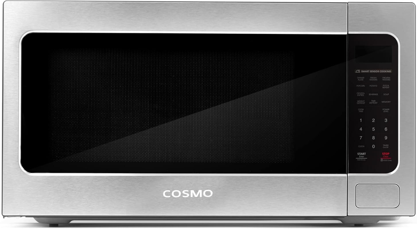 Cosmo Nebula 2.2 cu.ft Countertop Microwave Oven in Stainless Steel