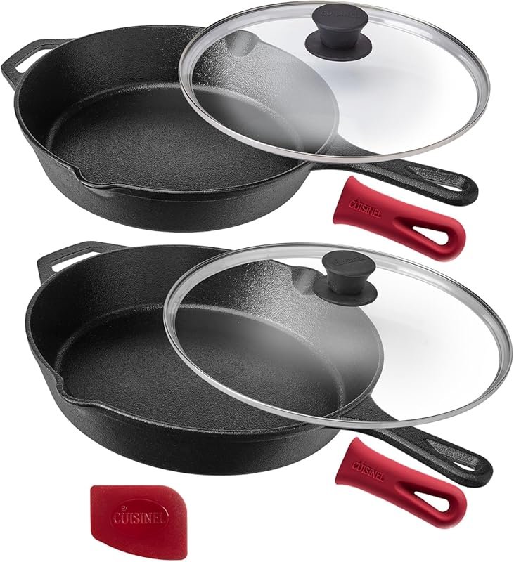 Cuisinel Cast Iron Skillet Set – 10