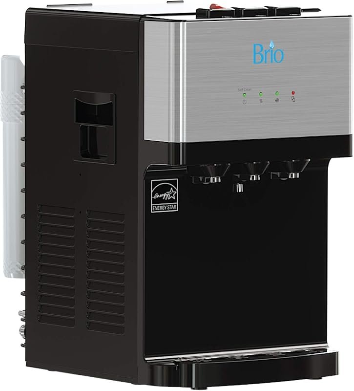Brio Countertop Self Cleaning Bottleless Water Cooler with Filtration,