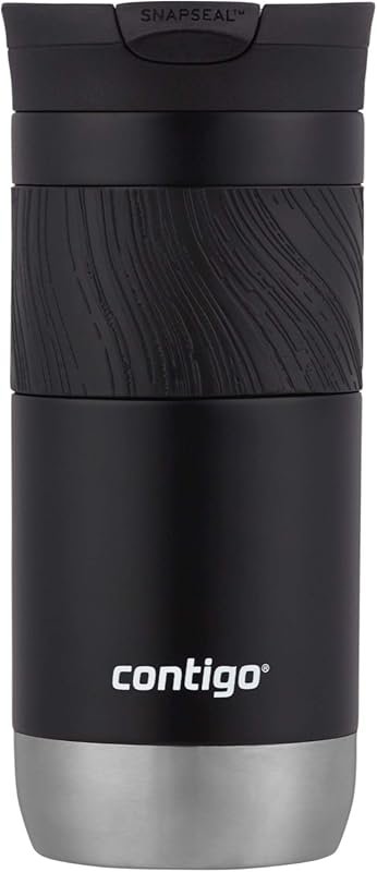 Cont Byron Vacuum-Insulated Travel Mug, Leak-Proof Lid Keeps Hot 6H or Cold 12H, BPA-Free 16oz