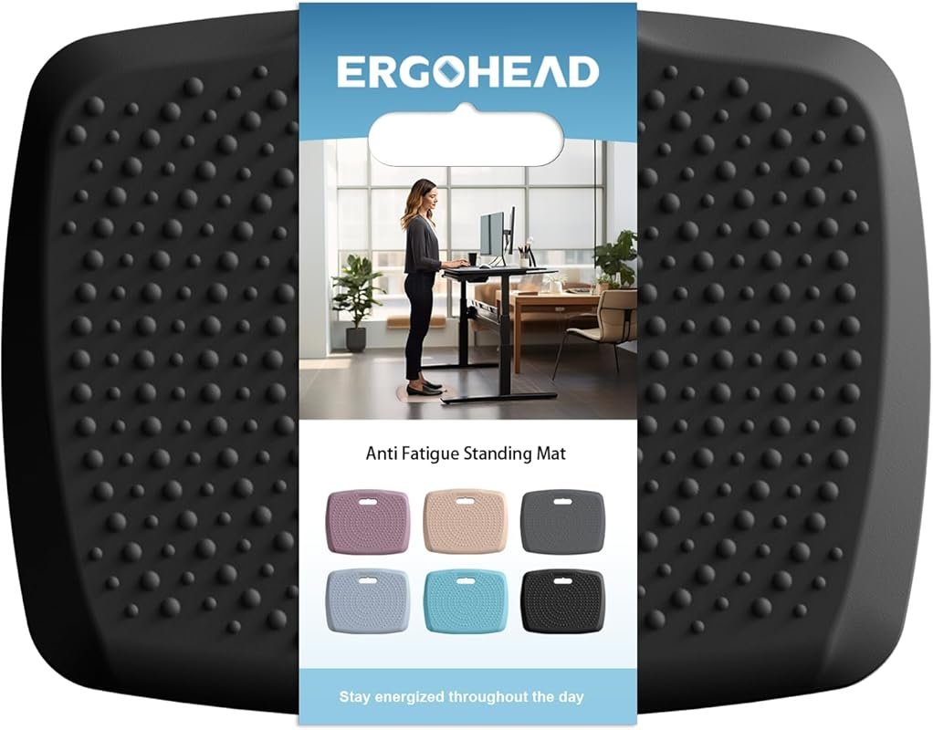 Portable Anti Fatigue Kitchen Mat with Handle & Massage Points, Multi-