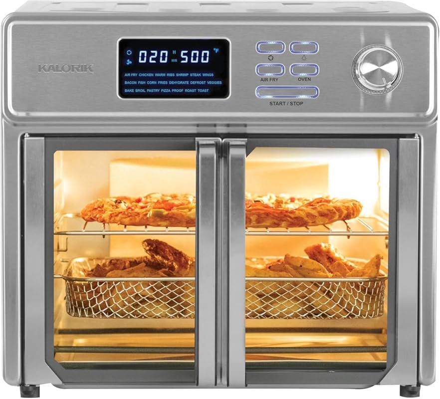 Kalorik MAXX 26 Quart 10-in-1 Countertop Toaster Oven & Air Fryer Comb