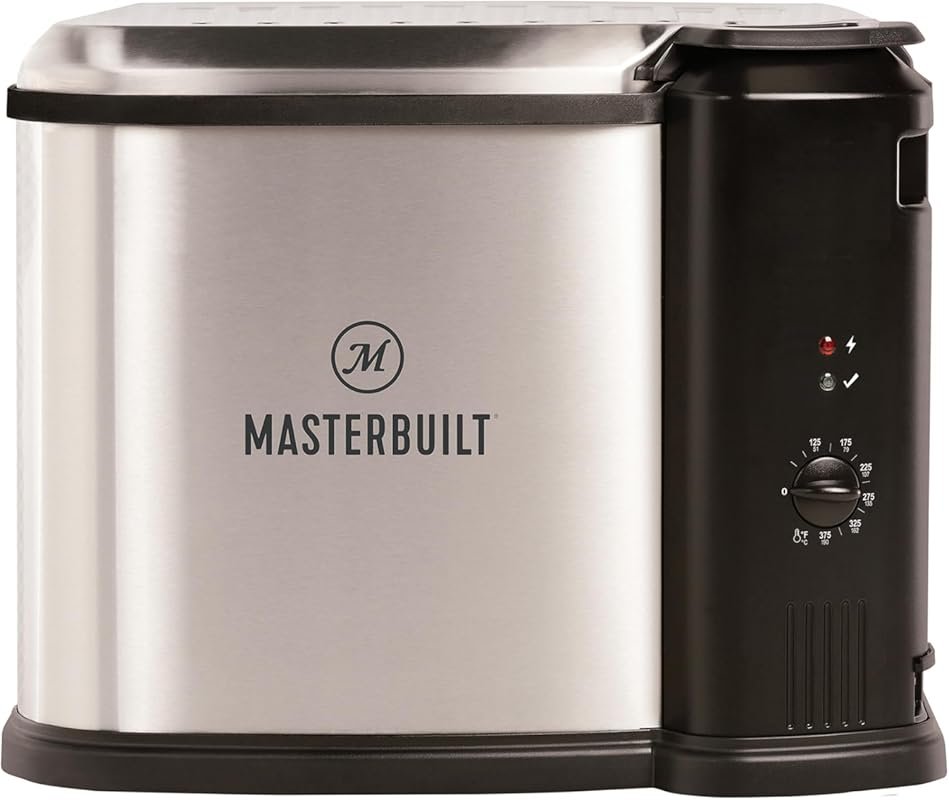 Masterbuilt 10 Liter XL Electric Turkey Fryer with Boiler & Steamer, S