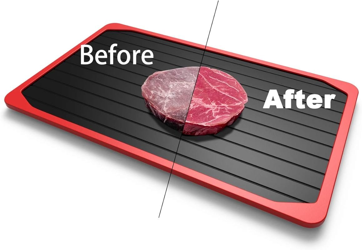 ROYOR Miracle Thaw Defrosting Tray for Frozen Meat, Rapid Thawing Plat