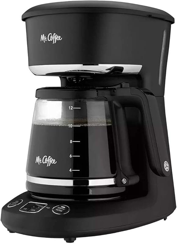 Mr. Coffee 12-Cup Programmable Coffeemaker with Brew Now or Later Feat