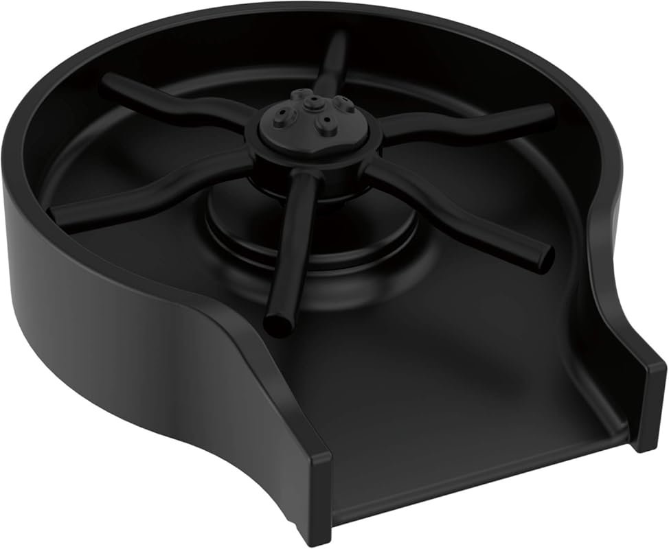Delta Matte Black Metal Glass Rinser Cup Washer for Kitchen Sink GR250