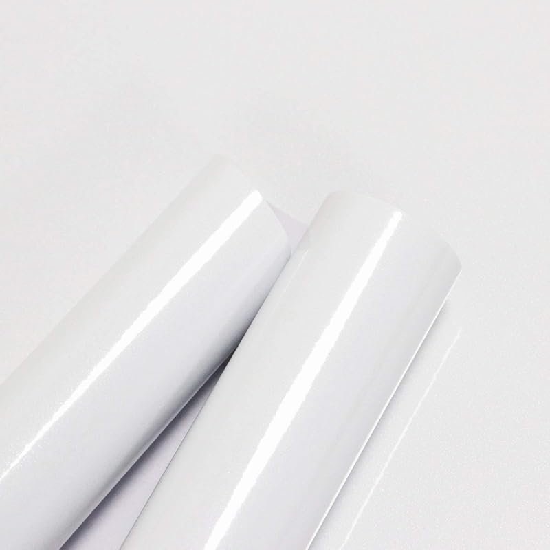 Toduso Glossy White Peel and Stick Contact Paper for Countertops, Wate