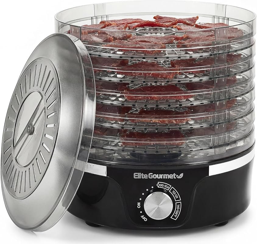 Elite Gourmet Food Dehydrator with 5 BPA-Free 11.4