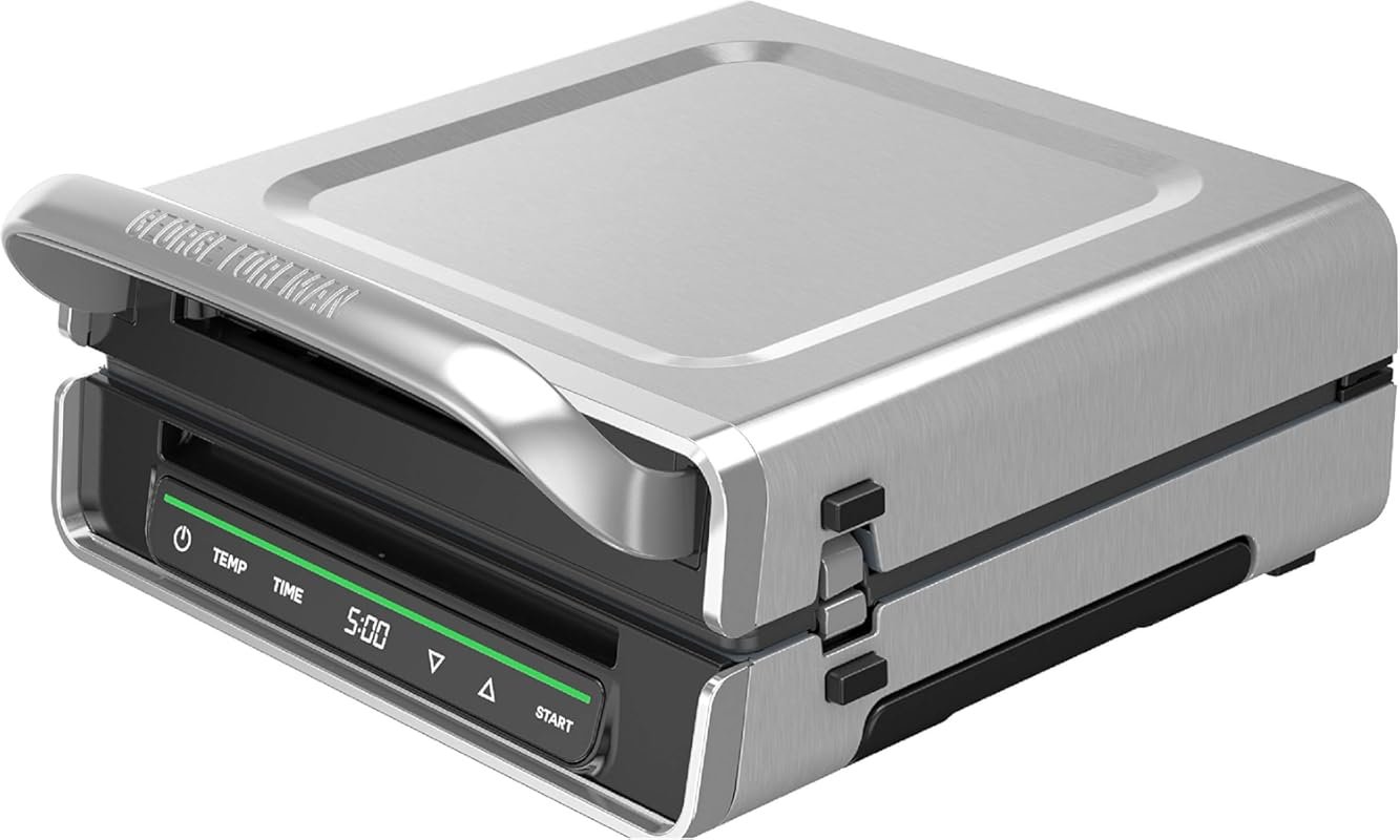 George Foreman Smokeless Digital Smart Select Indoor Grill for 4–6 Ser
