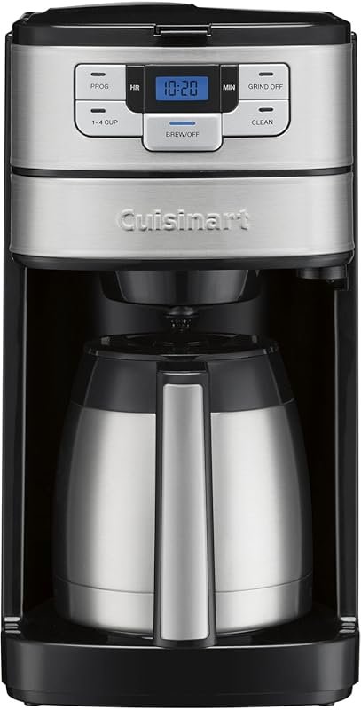 Cuisinart DGB-450NAS Automatic Grind & Brew 10-Cup Coffee Maker with B