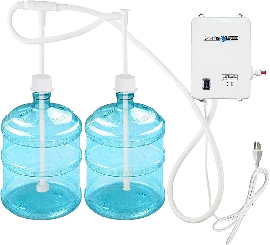 110V Dual Inlet Water Dispenser Pump for 5 Gallon Bottles, Refrigerato