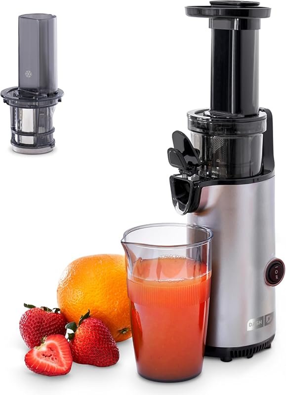DASH Deluxe Compact Masticating Slow Juicer – Easy to Clean Cold Press